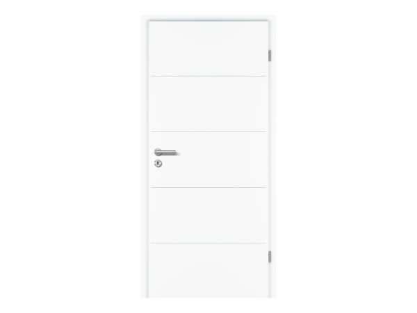 Türenset Royal 451 Weißlack RAL 9016 - Türblatt, Zarge, Drückergarnitur