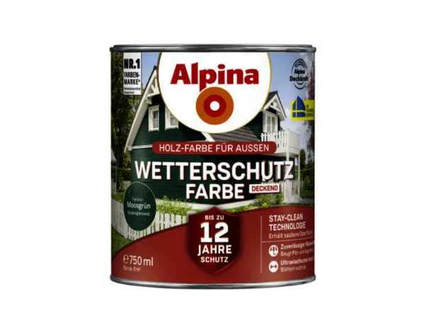 Wetterschutzfarbe deckend Moosgrün