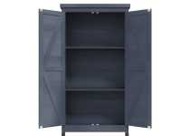 Vorschau: Geräteschrank "John" dunkelgrau für Innen- und Außenbereich Vorschau: Geräteschrank "John" dunkelgrau für Innen- und Außenbereich