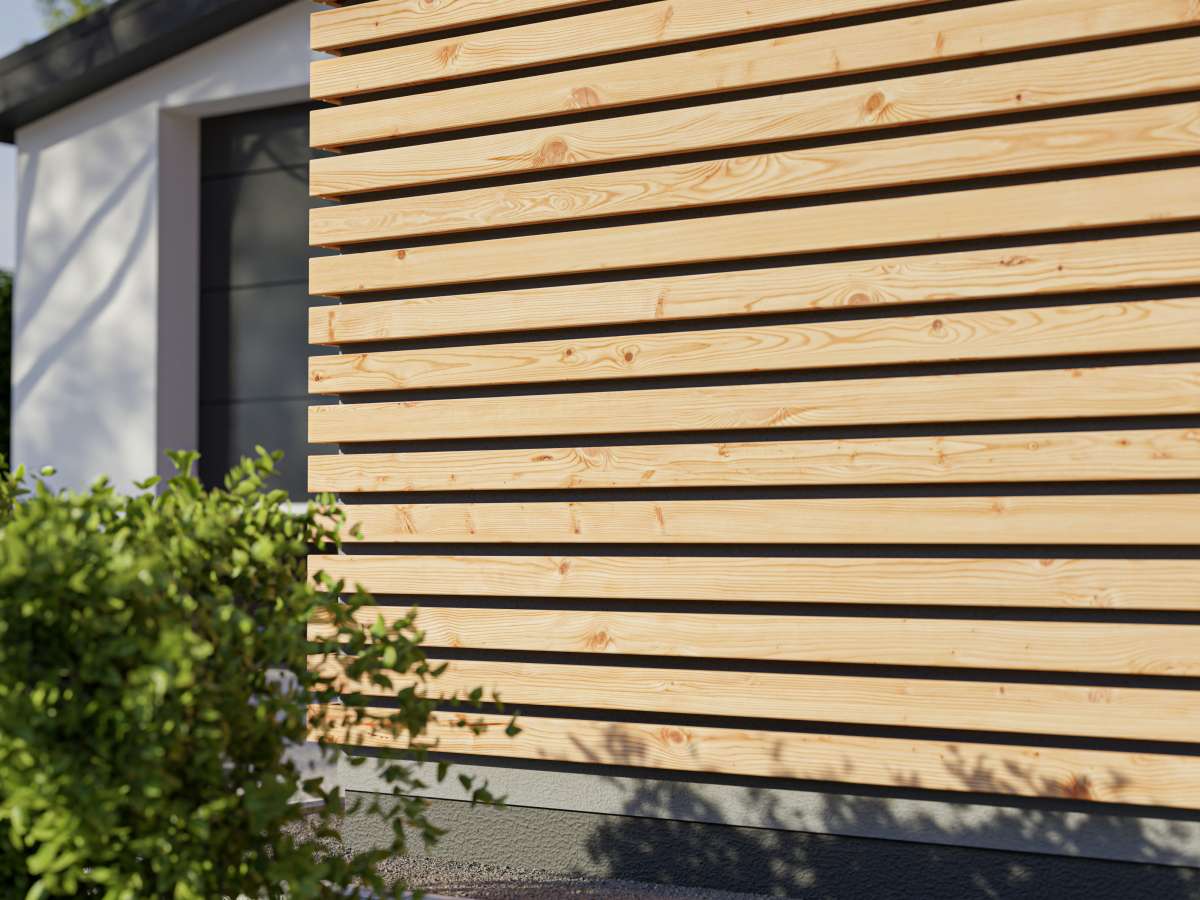 Fassadenverkleidung Rhombusleiste Sibirische Lärche Holzfassaden