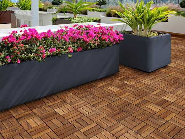 Terrassenfliese Akazie NATUR-geölt