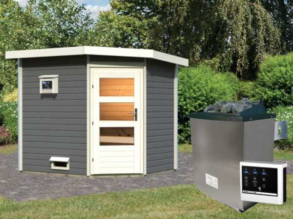 Saunahaus Mikka 38 mm terragrau