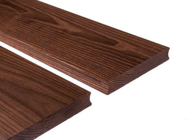 Terrassendiele D31 Thermo-Esche - Endlosverlegung