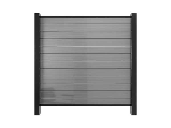 Gartenzaun Sichtschutzzaun PVC Stecksystem anthrazit