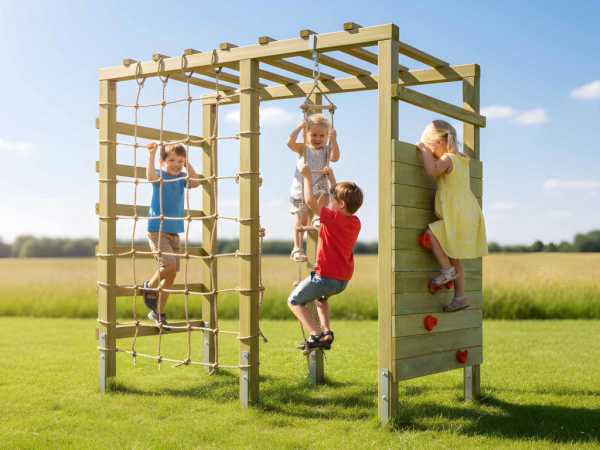 Spielturm Klettergerüst HANGO Rex KDI grün