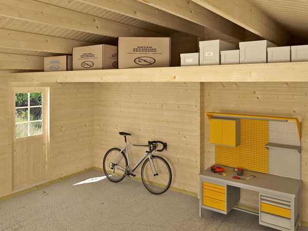 Lagerboden für Garage Falkland lichtgrau
