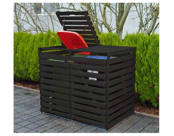 Mülltonnendoppelbox Vario V, anthrazit