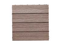 Vorschau: WPC-Fliese Holzoptik Teak Vorschau: WPC-Fliese Holzoptik Teak