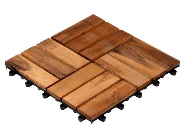 Terrassenfliese Akazie NATUR-geölt