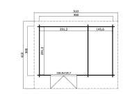 Vorschau: Gartenhaus Blockbohlenhaus Chameleon 44 44 mm carbongrau Vorschau: Gartenhaus Blockbohlenhaus Chameleon 44 44 mm carbongrau
