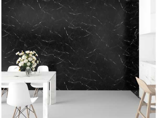 Wandpaneele RenoVario Carrara Marmor Schwarz Fliese