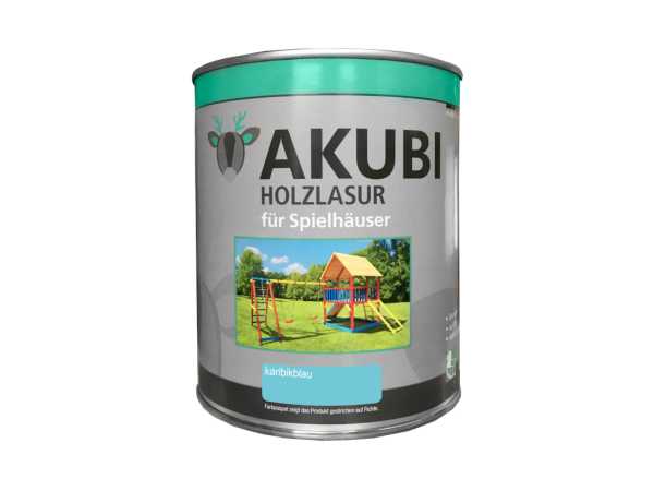 Holzlasur-Farbsystem für Spielgeräte Karibikblau