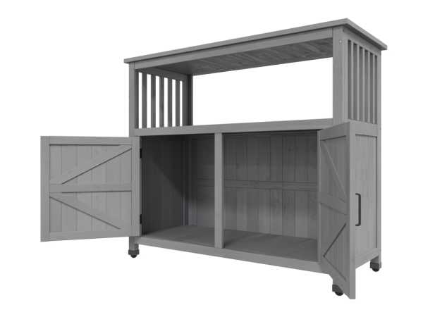 Geräteschrank "Jason" grau für Innen- und Außenbereich