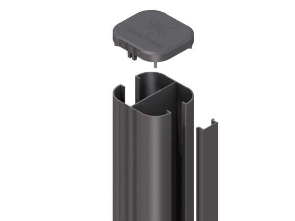 Pfosten SYSTEM WPC/ALU Basic zum Einbetonieren
