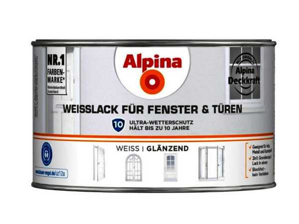 Weißlack für Fenster & Türen Glänzend