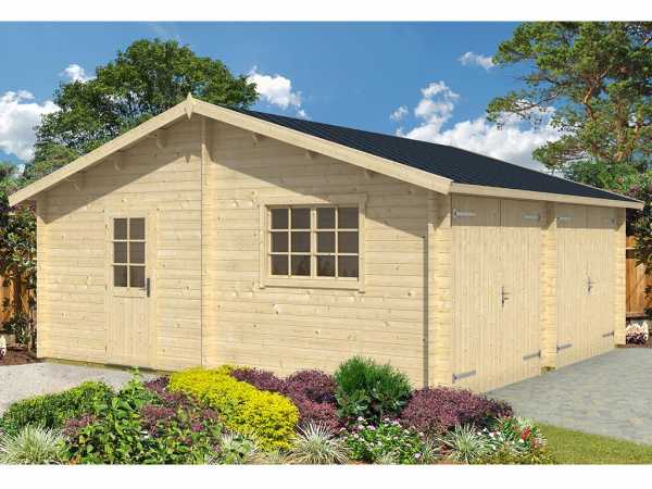 Garage Falkland inkl. Holztor 44 mm eiche