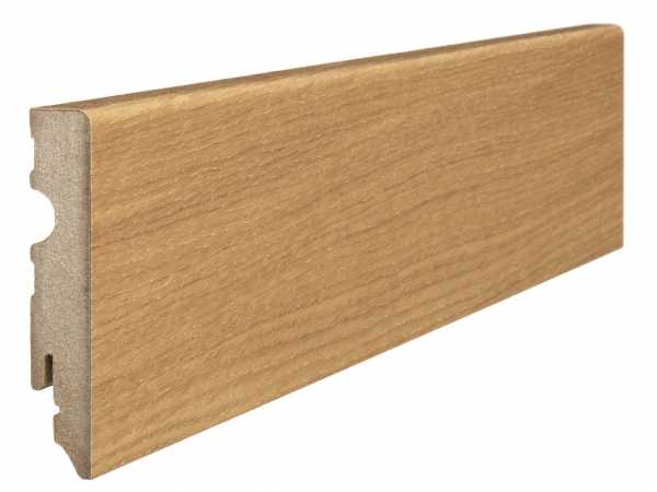 Steck-Sockelleiste Eiche furniert, matt versiegelt