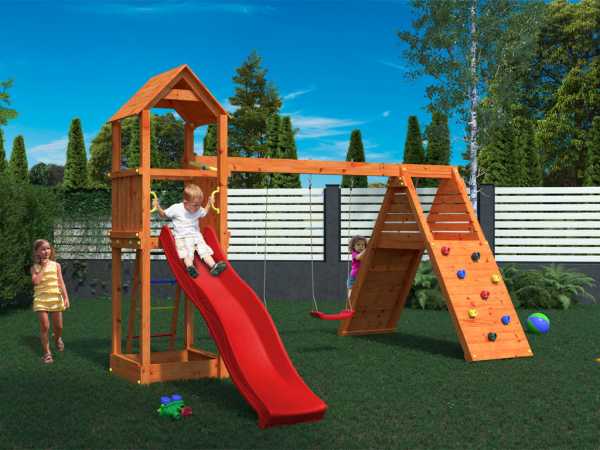 Spielturm "Fleppi" teakfarben