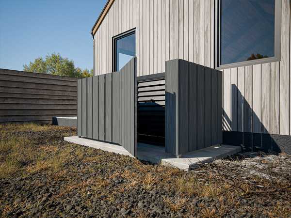 WPC Wandverkleidung Standard Silver Grey coextrudiert