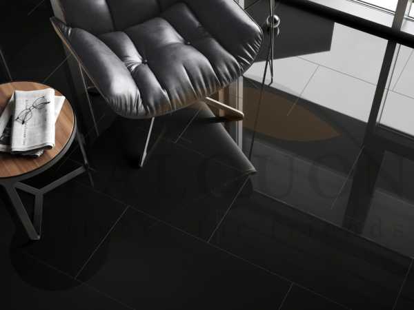 Vinylboden The Floor SPC Stone Schwarz U190 Fliese