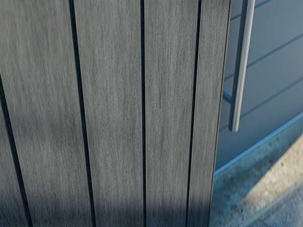 WPC Wandverkleidung Standard Silver Grey coextrudiert