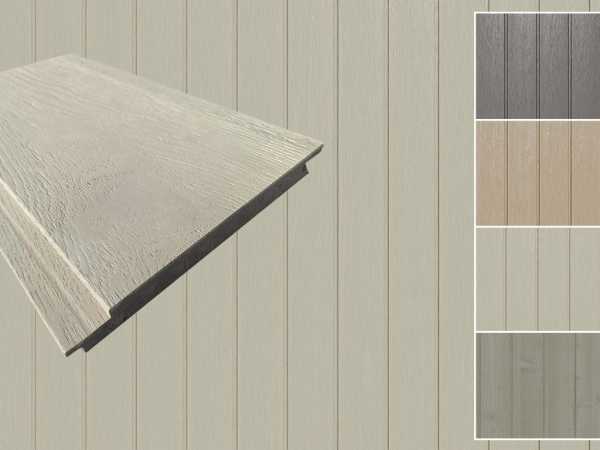 ArmorBoard Fassadenprofil Snow Co-extrudierte Holzstruktur-Oberfläche