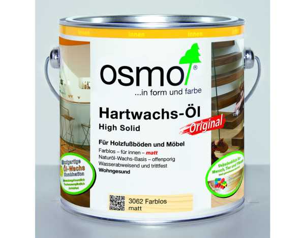 Hartwachs-Öl 3062 Farblos 2,5 Liter matt