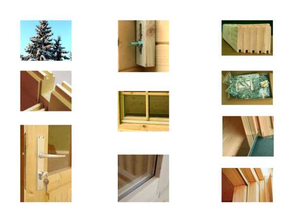 Ferienhaus Blockbohlenhaus Agneta 18,8+28,8 m² 70 mm naturbelassen