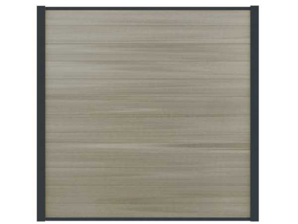 WPC Boston Steckzaun Dark Light Grey