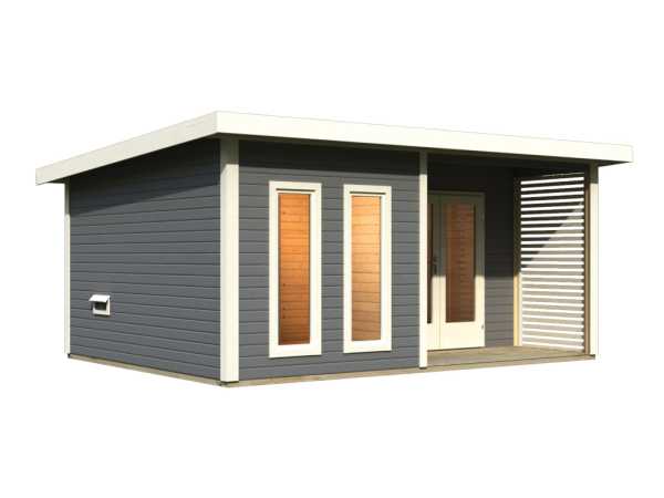 Saunahaus Mainburg 5 terragrau 38 mm