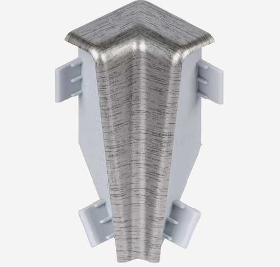 Innenecken für Sockelleisten Profil SKL 60, Silber gebürstet