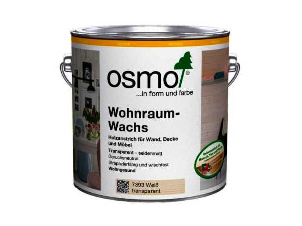 Wohnraumwachs weiß transparent Seidenmatt