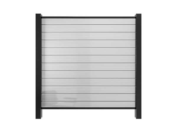 Gartenzaun Sichtschutzzaun PVC Stecksystem Weiß