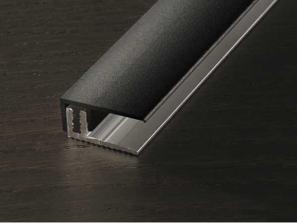 Abschlussprofil PROVARIO Universal Aluminium Schwarz matt