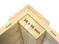 Vorschau: Gartenhaus Marksburg 2 mit Anbau 14 mm natur Vorschau: Gartenhaus Marksburg 2 mit Anbau 14 mm natur