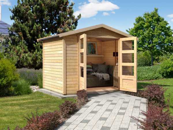 Gartenhaus Carlton 4 19 mm naturbelassen