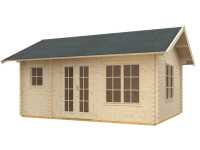 Vorschau: Gartenhaus Blockbohlenhaus Esbjerg 1 45 mm naturbelassen Vorschau: Gartenhaus Blockbohlenhaus Esbjerg 1 45 mm naturbelassen