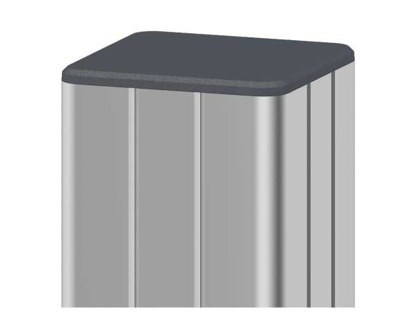ALU-Tor-Pfosten, 2er-Set, silber