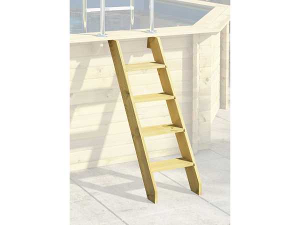 Pool Holzpool Modell 2 Variante C kdi mit 2-teiliger Sonnenterrasse