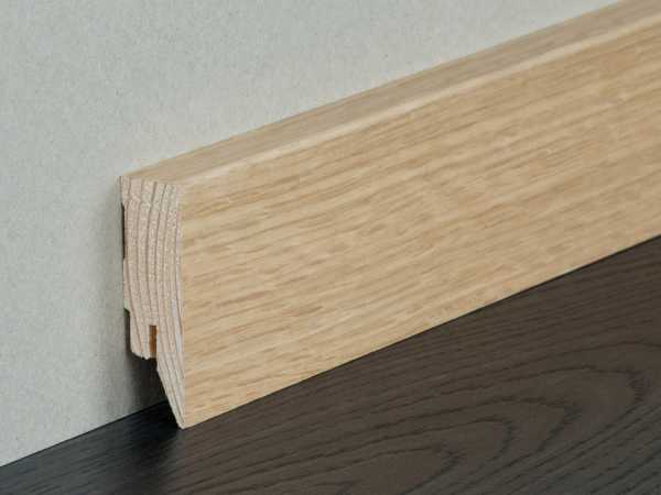 Sockelleiste Topline Eiche lackiert Nadelholzkern
