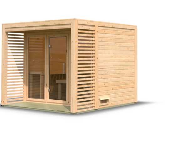 Saunahaus Angkor 3 38 mm naturbelassen