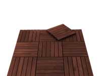 Vorschau: Terrassenfliese Akazie Holzfliese dunkel geölt Vorschau: Terrassenfliese Akazie Holzfliese dunkel geölt