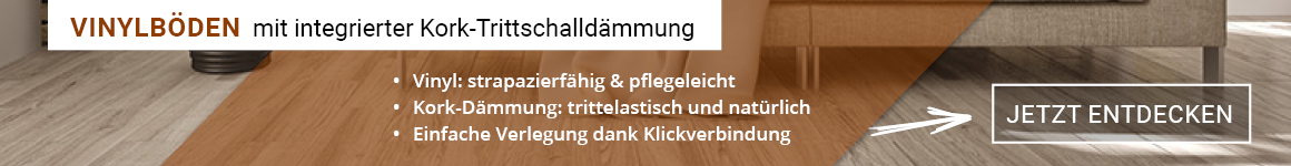 Vinyl mit integrierter Trittschalldämmung