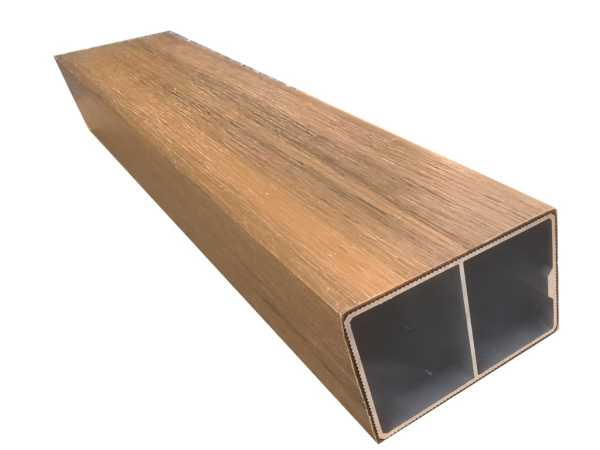 Sonnenbrecher - Fassadenprofil WPC Sonnenschutz Co extrudiert Teak