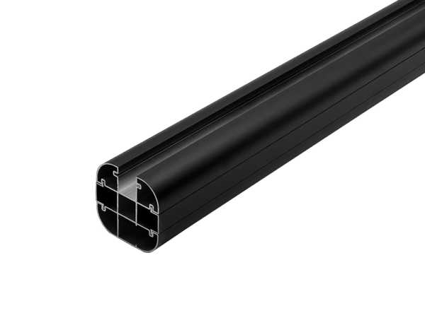 Pfostenset, inkl. Pfostenträger und Schrauben für WPC Steckzaunsystem Mono- Extrudiert