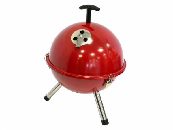 Holzkohlegrill Kugelgrill Grill Tischmodell rot