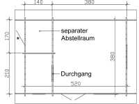 Vorschau: Gartenhaus Blockbohlenhaus Esbjerg 1 45 mm naturbelassen Vorschau: Gartenhaus Blockbohlenhaus Esbjerg 1 45 mm naturbelassen