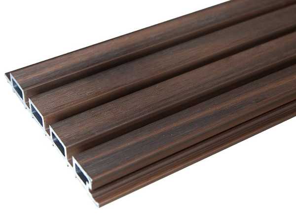 WPC 4-fach Rhombusprofil R219, Walnut