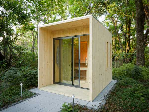 Gartensauna Eudora 1 natur SPARSET 9kW BiOfen und ext. Strg
