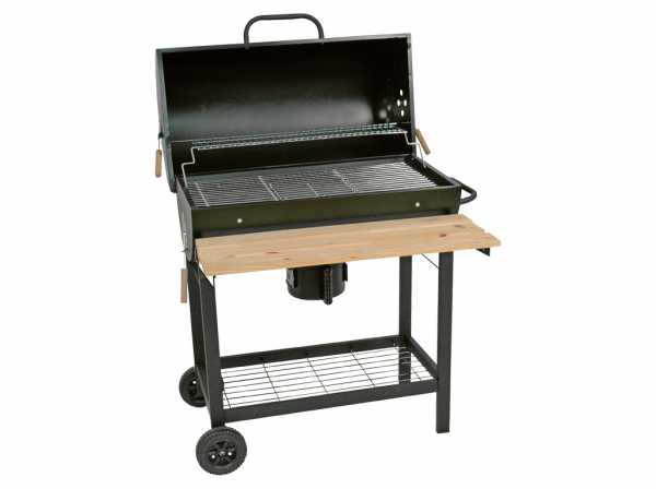 Grillwagen mit Klappe inkl. Aschebehälter und Ablage